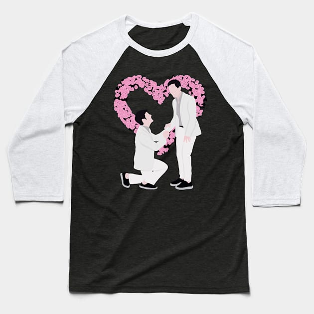 Jamie and Paul - Getting Married Today Baseball T-Shirt by byebyesally